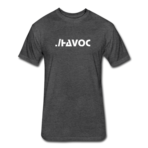 ./HAVOC - Fitted Cotton/Poly T-Shirt by Next Level - heather black